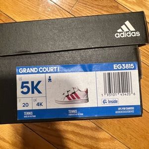 Adidas- Grand Court Baby Size 5 Sneakers Pink